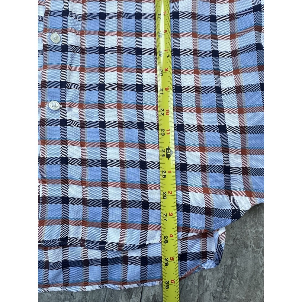 Egara Shirt Mens Slim Fit Check Cotton Non-Iron Flip Cuff Button Up Large
0251 - Picture 11 of 13